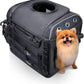 KEMIMOTO Motorcycle Dog/Cat Carrier Bags Pet Voyagers for Street Glide Road King with Passenger Seat Sissy Bar or Luggage Rack Touring Trike Models