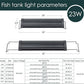 AQQA Aquarium Light,Full Spectrum LED Fish Tank Lights,12"-54" Adjustable Multi-Color White Blue Red Green LEDs with Extendable Brackets,14W-31W for Freshwater Plants (23W (24"-32"))