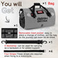 Waterproof Duffel Bag - Motorcycle Dry Bag Tail Bag with Large Storage Space, Waterproof Luggage Duffle Bags with Outer Mesh Zipper Pocket for Camping, Kayaking, Fishing & Traveling