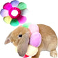 Rabbit Cat Cone Collar Soft,Adjustable Cat Recovery Wound Healing Accessory,Cats Cones to Stop Licking,for Chinchilla,Guinea Pigs,Bunny,Kitten Donuts Collar After Surgery(Small)