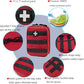 EMT Pouch MOLLE Ifak Pouch Tactical MOLLE Medical First Aid Kit Utility Pouch Carlebben (with Medical Supplies Red)