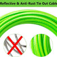 Dog Tie Out Cable 30FT-500Lbs,Heavy Duty Dog Leads Line for Yard with Swivel Hook,Medium Large Dogs Leash&Chains for Outside,Rust Chew Proof Dogs Run Cable for Outdoor Camping (Green, 30FT)