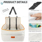 Dog Car Seat for Small Medium Dogs, Memory Foam Dog Booster Seats with Thick Cushion for Dogs Under 35lbs, Detachable Washable Pet Car Seat Travel Bed with Storage Pockets,2 Safety Belt
