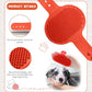 Cat Grooming Kit Set with Pet Shedding Slicker Brush Nail Clipper Trimmer Pet Massage Bath Glove Flea Comb for Bunny Puppy Kitten Guinea Pig Chinchilla Ferret Small Animals (Red, Pink)