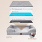 EHEYCIGA Orthopedic Dog Bed for Medium Dogs, Waterproof Memory Foam Medium Pet Beds with Sides, Non-Slip Bottom and Egg-Crate Foam Dog Couch Bed with Washable Removable Cover, Grey