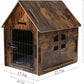 Dog House Indoor for Small Dogs or Cats, Cozy Wooden Design, Small Indoor Bed House, with Air Vents and Elevated Floor Warm Dog Cave