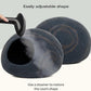 MEOWFIA Premium Felt Cat Bed Cave - Handmade 100% Merino Wool Bed for Cats and Kittens (Large, Slate Grey)