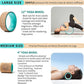 Yoga Wheel for Stretching & Flexibility to Help Back Aches & Tension, Deep Tissue Muscle Massage. Back Roller Wheel with Extra Cushion, Wider & Thickest Foam, Stretches and Strengthens Core Muscles