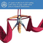 Aerial Silks Starter Kit - Durable 9 Yards of Aerial Yoga Hammock with Hardware & Guide - Aerial Swing for Acrobatic Flying Yoga & All Levels (Aerial Rigging Point Up to 13ft)