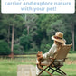 Dog Purse Carrier for Small Dogs Rabbit cat with Large Pockets, Cotton Bag, Dog Carrier Soft Sided, Collapsible Travel Puppy Carrier (Beige Breathable, 13.6" L x 6.5" W x 10.0" H)