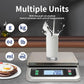 Large Kitchen Scale 40kg Food Scales for Kitchen with Tare and Pcs Funtion 88lbs Stainless Stee Tray Baking Scale for Cooking with Adapter, 6 Units(Silver, 40kg)
