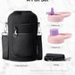 Trebo Water Bottle Insulated 64 oz with Handle,Half Gallon Double Wall Vacuum Stainless Steel Metal Large Jug with Handle, Wide Mouth Flask Mug with Carry Pouch, Keep Ice Cold 48hrs, Purple