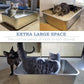 Stainless Steel Cat Litter Box, 6in Cat Litter Pan for Large Cats and Rabbits, Extra Large Metal Litter Box High Sides Odor Control Anti-Corrosion Nonstick