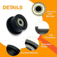 Upgraded Machined Wheels/Rollers Compatible with Total Gym,Replacement Parts for 1000,1100,1400,1500,1600,1700,1800,1900,Achiever,Force,Gold,Max,Platinum,Plus,Pro,Supra,Supreme,Ultima,Ultra,XLI,4Pcs