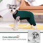Kuoser Dog Recovery Suit for Back Legs,Soft Dog Surgery Suit with Sleeves to Stop Licking,Dogs Recovery Sleeve Elbow Protector Pet Surgical Onesie for Abdominal Wounds Dogs Cone Alternative,Green M