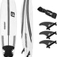 FLOWBOARD Surfboard Softboard Foam - Include (3) Fins 6’ Foot Leash and (2) Wood Stringers Inside Board Availalable in 6' and 7' Short Board and 8' Longboard