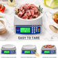 Large Digital Kitchen Scale 22LB Commercial Scale for Food Baking Bread Cooking Meat,Stainless Steel Price Computing Scale with LCD Display,Prep Counting Scale for Parts and Coins,Adapter Included