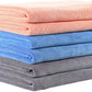 JML Microfiber Towels, Bath Towel Set (6 Pack, 27" x 55") - Extra Large, Soft, Absorbent, Fast Drying Bathroom Towel for Shower, Swimming, Fitness, Sport, Yoga, Peach/Grey/Blue