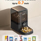 oneisall Cordless WiFi Automatic Cat Feeder, Rechargeable 100-Day Battery Operated Pet Feeder, 20 Cups/5L Timed Cat Food Dispenser for Large Kibble, Smart App Control (Black)
