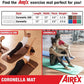 AIREX Official Coronella Exercise Mat - Home Workout Mat for Rehabilitation, Strength Training, Aerobics, Water Fitness, Exercise, Home Workouts, Floor Exercises with Premium Foam 78" x 23", Charcoal