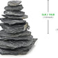 Natural Slate Stone for Aquariums 3 to 10 Inches Perfect Fish Tank Rocks Reptile Basking Stones & Fairy Garden Decor-20LB