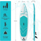 Inflatable Stand Up Paddle Board – Durable SUP for Adults & Youth,33" Wide Blow Up Paddle Board with Paddle, Pump, Backpack,Leash – All Around Stable for All Skill Levels, Carries up to 450 lbs