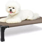 Heeyoo Elevated Dog Bed, Cooling Raised Pet Cot with Chew Proof Washable Breathable Mesh and Metal Frame, Portable Dog Cot Bed with No-Slip Feet for Outdoor or Indoor Use