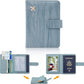 Melsbrinna Rfid Passport Holder for Travel women/Men, Cute Passport Wallet Rfid Blocking Card Slots, Rfid Passport Cover/CaseTravel Wallet, Passport Book Holder (1, Blue1)