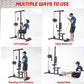 LAT Pulldown Machine, Multi-Functional Cable Machine with High and Low Pulley Station, Row Cable Machine Home Gym with Leg Support, Tricep Workout Equipment