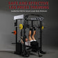 Smith Machine with Chest Fly & Leg Press, All-in-One Home Gym Power Cage with Weight Stack, Bench and Full Accessory Kit for Total Body Strength Training for Beginners
