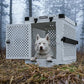 Impact Collapsible Dog Crate - Foldable Hard Crate for XXL Dogs - Heavy Duty Travel Kennel with Powder-Coated Aluminum - Quick Setup for Indoor & Outdoor (White, 48" (48" L x 27" W x 33" H))