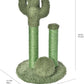 Amazon Basics Cat Scratcher - Indoor Cactus Triple Posts Cat & Kittens Scratching Post with Dangling Ball, Large (27"H) - Green
