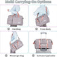 FIORETTO Women's Gym Duffle Bag with Shoes Compartment, 37L Capacity, Ideal for Travel, Gym, Sports, Duffel, Weekender