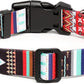 Mercano Adjustable Dog Collar - Special Design Patterns, Soft Nylon Comfortable Durable Pet Collar for Small Medium Large Dogs (S, Tribal Red)