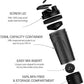 Artoid Mode Inspirational Fitness Workout Sports Protein Shaker Bottle 24-Ounce, Dual Mixing Technology with Shaker Balls & Mixing Grids Included, Twist and Lock Protein Box Storage Included