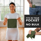 Pocket-Sized Sweat Towels - The Original Sweat Absorbing Handkerchiefs - Quick-Dry Microfiber Sweat Rags for Face, Hands, & Body - Men & Women - Gym, Sports, and Work (Green: 5 Pack)