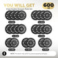 2 Inch Bumper Plates，10-500lbs，Barbell Rubber Olympic Weight Plates Set for Home Gym, Strength Training & Weight Lifting, Multiple Options Colors