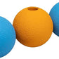 Amazon Basics Dog Toys, Interactive Fetch Rubber Balls, (Pack of 3), 2.5 inch, Blue, Orange