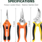 3-Pack Stainless Steel Pruning Shears, Pruning Snips and Clippers for Gardening