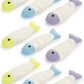 SmartyKat (9 Count Fish Flop Crinkle Catnip Cat Toys - Multi Color, 9 Count