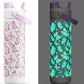 26 oz Insulated Water Bottle with 2-in-1 Straw and Spout Lid, Glow-in-the-Dark, 24H Cold, Leakproof, Fits in Car Cup Holder, Stainless Steel for Sports, Travel, and School (Luminous Flutter)