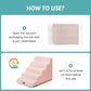 Wide Dog Stairs 19.7" Width, Pet Step for Small/Medium/Large Dog, Puppy or Cat, Pet Ramp for High Bed or Car, High Density Foam Ladder, 19.7x33x22.4 in, Stable, 5 Step, Pink