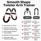 Twister Arm Trainer – Adjustable Resistance Chest Expander & Forearm Strengthener – Steel Core Upper Body Workout Bar for Arms, Wrists, Shoulders & Home Gym Fitness