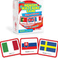 Menique Flags of Europe Memory Matching Game – 100 Cards (50 Pairs) with Flag, Country & Capital – Educational Geography Game for Kids and Adults