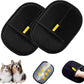 2025 New Pet Hair RemovalGlove,Upgraded Animal Fur Removal Tool,Yomi Pet Hair Remover Glove, Washable Reusable Double Sided Static Pet Hair Removal Glove forCouch,Furniture,Carpet,CarSeat. (2pcs)