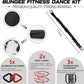 Heavy Duty Bungee Fitness Set – Professional 4D Bungee Resistance Band for Home Gym, Yoga & Air Dance – Adjustable Harness with 360° Rotational Device,Includes Workout Guide
