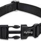 Hyhug Puppy Collar with Quick Release Buckle, Nylon Adjustable Durable Cute Dog Collar for Small Dogs, Male and Female(Small, Black)
