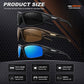 3PACK Polarized Sports Sunglasses for Men Driving Golf Fishing Running Sun Glasses UV400 Protection
