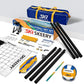 Outdoor Heavy Duty Volleyball Net Set, Anti-Sag Design, Adjustable Aluminum Poles, Portable Volleyball Net for Backyard,Grass and Beach
