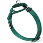 Hyhug Anti - Slip Out Strong Martingale Collar for Large Boy and Girl Dogs Comfy and Safe - Daily Use Walking and Professional Training.(Large,Solid Color Dark Green)